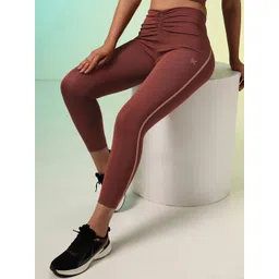 hrx by hrithik roshan Solid Women Red Tights-picture-17