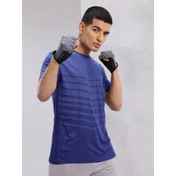 HRX by Hrithik Roshan Striped Rapid-Dry Training T-shirt-picture-40