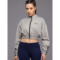 HRX by Hrithik Roshan Striped Windcheater Crop Training or Gym Sporty Jacket-picture-17