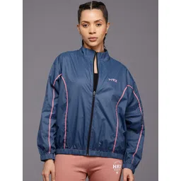 HRX by Hrithik Roshan Striped Windcheater Training or Gym Sporty Jacket-picture-23