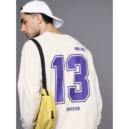 HRX by Hrithik Roshan Typography Printed Oversized Sweatshirt-picture-12