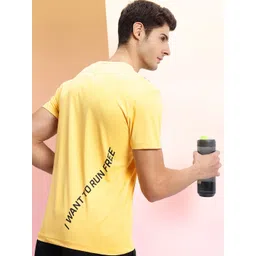 HRX by Hrithik Roshan Typography Printed Running T-shirt with Reflective Elements-picture-11