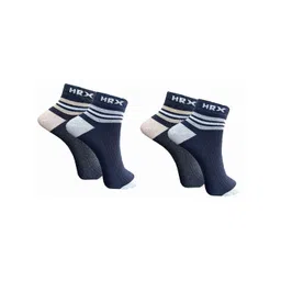 HRX by Hrithik Roshan Unisex Pack Of 4 Patterned Ankle-Length Socks-picture-34