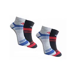 HRX by Hrithik Roshan Unisex Pack Of 4 Striped Ankle-Length Socks-picture-40