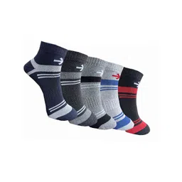 HRX by Hrithik Roshan Unisex Pack Of 5 Striped Ankle-Length Socks-picture-37