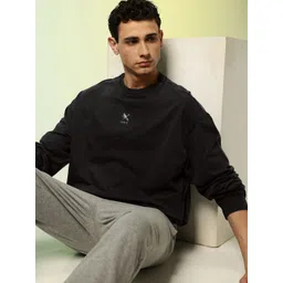 HRX by Hrithik Roshan Washed Effect Pure Cotton Sweatshirt-picture-16