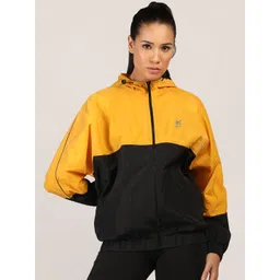 HRX by Hrithik Roshan Women Hooded Colourblocked Windcheater Sporty Jacket-picture-21