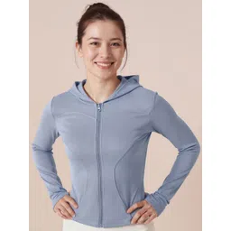 HRX by Hrithik Roshan Women Hooded Solid Casual Sporty Jacket-picture-14
