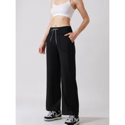 HRX by Hrithik Roshan Women Mid-Rise Wide Leg Trousers-picture-28