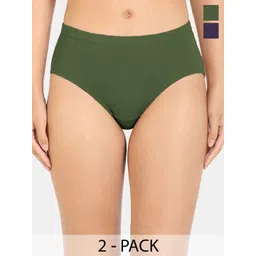 HRX by Hrithik Roshan Women Pack Of 2 Anti-Bacterial High-Rise Hipster Briefs-picture-37