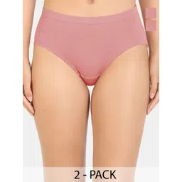 HRX by Hrithik Roshan Women Pack Of 2 High Rise Hipster Briefs-picture-12