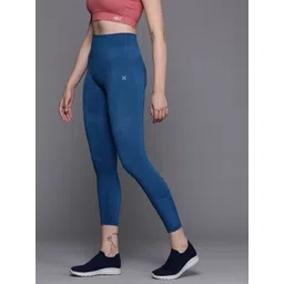HRX by Hrithik Roshan Women Patterned Antimicrobial Seamless Running Tights-picture-11