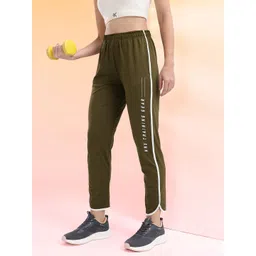 HRX by Hrithik Roshan Women Printed Mid-Rise Rapid-Dry Cropped Training Track Pants-picture-19