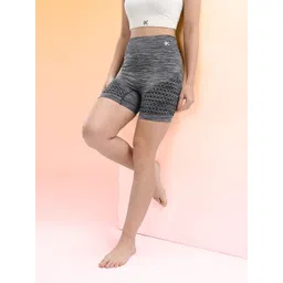 HRX by Hrithik Roshan Women Slim Fit Rapid-Dry High-Rise Yoga Sports Shorts-picture-23