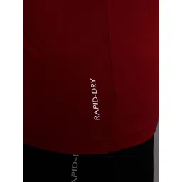 HRX by Hrithik Roshan Women Slim Fit Rapid-Dry Training T-shirt image 4