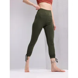 HRX by Hrithik Roshan Women Tie-Up Hem Rapid-Dry Yoga Tights-picture-27