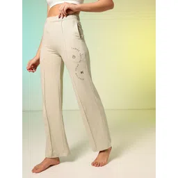 HRX by Hrithik Roshan Women Typography Printed Yoga Track Pants-picture-16