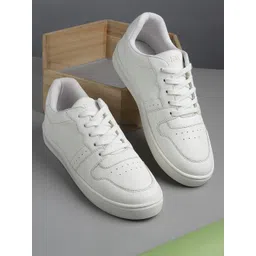 HRX by Hrithik Roshan Women White Perforations Comfort Insole Basics Sneakers-picture-20