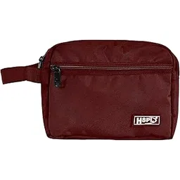 hspl Toiletry Bag for Men & Women Makeup Pouch, Travel Essentials Travel Organizer Travel Pouch for Men Kit for Toiletries, Wash Bag - Black, 9 inches x 2.5 inches x 6.5 inches. (Maroon)-picture-25