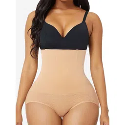 HSR Women Cream-Coloured Solid Tummy Shapewear-picture-27