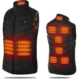 Factory Direct Cross-Boer Wholesale USB Interface Smart Heating Vest for Men and Women with tant Electric Heating Cotton Vest Black XXL Huaishu-picture-49