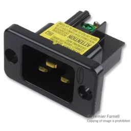 HUBBELL WIRING DEVICES IEC CONNECTOR, 20A, 250VAC, PA, BLACK, H320B-picture-32