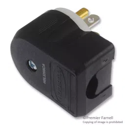 HUBBELL WIRING DEVICES POWER ENTRY, 15A, 125VAC, PA, BLK/WHT, HBL5266CA-picture-13