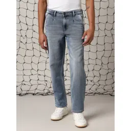 Hubberholme Blue Cotton Relaxed fit Solid Jeans-picture-27