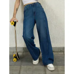 Hubberholme Blue Regular Fit High Rise Jeans-picture-24