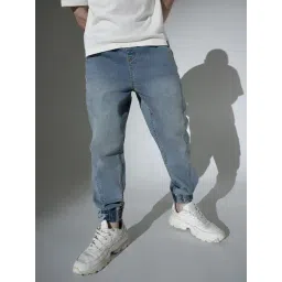 Hubberholme Blue Relaxed Fit Jogger Jeans-picture-44