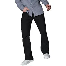 hubberholme Men Black Regular Boot Cut Fit Jeans HHMJNW23502A_BK-picture-33