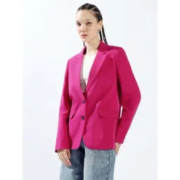Hubberholme Pink Oversized Blazer-picture-45