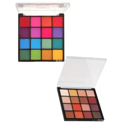 Huda Girl 32 Colors Ultimate Matte & Simmer Eyeshadow Palette - 80 g - Nude & Bright-picture-23