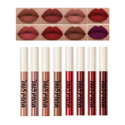 Huda Girl Set Of 8 Long Lasting Liquid Lipstick- 5 g Each- Caramel Nude- Brown Beauty-picture-16