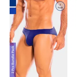 HuDuuM Pack Of 2 Combed Cotton Low-Rise Basic Briefs-picture-39