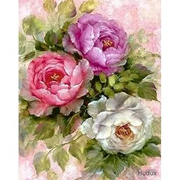 Hudux 5D DIY Diamond Painting Kits Flower For Adults Diamond Art Kit of Life Painting Full Drill Canvas Crystal Rhinestone Embroidery Cross Stitch Mosaic Pictures Painting Craft Kits for Home Wall Decor Gift-picture-17