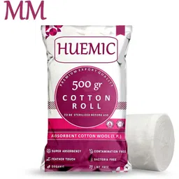 huemic Pure Absorbent Cotton Roll 500gram for Baby Care Soft Cotton roll 21 Gauze Medical Dressing-picture-30