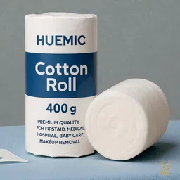 huemic Pure Absorbent Cotton Roll for Baby Care 400 gram Cotton Roll AI Gauze Medical Dressing-picture-29