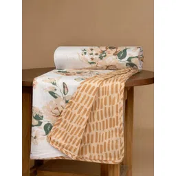 Huesland White & Green Floral Printed Pure Cotton AC Room Dohar-picture-21