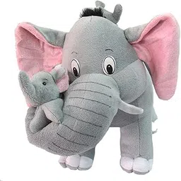HUG 'n' FEEL SOFT TOYS Elephant Soft Toys, Elephant Toys for Kids, Birthday Gift for Girls/Wife, Boyfriend/Husband, Wedding for Couple Special, Rakhi for Brother/Sister Gift Items, (30 cm)-image-18