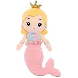 HUG 'n' FEEL SOFT TOYS Random Color Mermaid Soft Doll Stuffed Plush Toy for Kids Girls Birthday Gifts Decoration (Size: 30 cm Color: Pink)-image-15