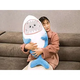 HUG 'n' FEEL SOFT TOYS Shark Soft Toys, Baby Toys, Kids Toy, Toy for Girl, Birthday Gift for Girl/Boys, Toy Gift for Girls, Kids Toys for Boys/Girl, Miniso Soft Toys, Toys Gift Items, (Shark, Blue)-image-35
