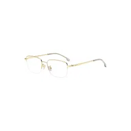 Hugo Boss Gold Rectangular Eye Frames for Men-picture-34