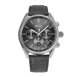 Hugo Boss Men Black Chronograph Leather Watch 1513816-picture-17
