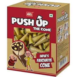 Hugs Push up the Cone - Chocolate, milk cream & biscuits in a Wafer Cone | Tasty Snacks for Kids and Adults | Perfect Treats for Birthdays, Celebrations, and Everyday Enjoyment (30 pcs in a box)-picture-20