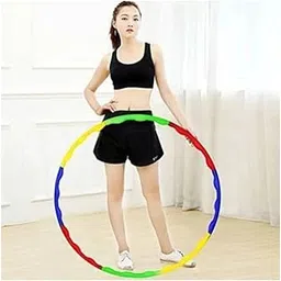 Hula Hoop Consists of 8 Inter-Lockable Pieces Collapsible Kids Hula Hoop Ring,Hoopa Hula,Exercise Ring for Fitness,Gymnastic and Weight Loss for Adult and Kids,Unisex,Anyone can use - 1 pcs-picture-11