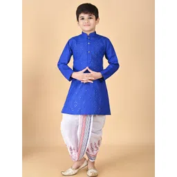 HUMAN CHOICE Kids-Boys Cotton Blend Kurta Sets-picture-11