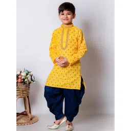 HUMAN CHOICE Kids-Boys Printed Cotton Blend Kurta Sets-picture-15