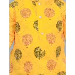 HUMAN CHOICE Kids-Boys Printed Pure Cotton Kurta Sets image 2