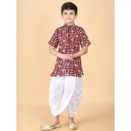 HUMAN CHOICE Kids-Boys Pure Cotton Kurta Sets-picture-34